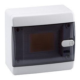 Корпус навесной КЭАЗ OptiBox ЩРН пластиковый IP41 182х150х102,9 мм белый 6 модулей