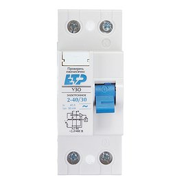 УЗО ETP DLF362 (18100) 40А 30 мА 2P тип АС 4,5 кА компактный