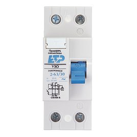 УЗО ETP DLF362 (18102) 63А 30 мА 2P тип АС 4,5 кА компактный