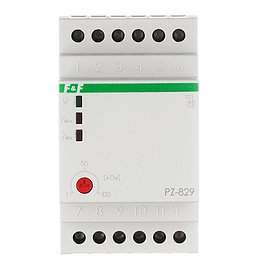 Реле уровня жидкости модульное F&F PZ-829 (EA08.001.002) 230 В 16 А тип AC 10P+N два контролируемых уровня