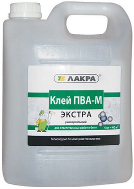 0007854 Клей ПВА-М Лакра универсальный Экстра 40кг Л-С