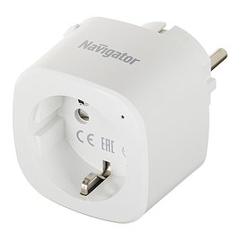 Розетка Navigator NSH-ST-01-WiFi белая умная