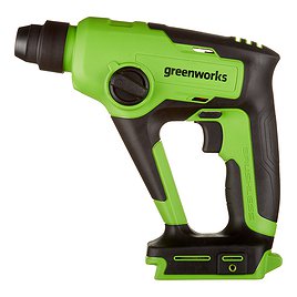 Перфоратор аккумуляторный Greenworks GD24SDS1 (3803107) 1,2 Дж 24В Li-Ion SDS-plus без АКБ и ЗУ