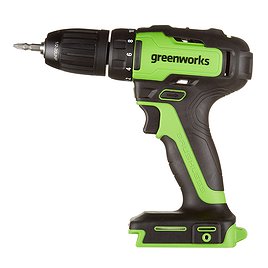 Дрель аккумуляторная безударная Greenworks GD24AG (3704007) 24В Li-Ion без АКБ и ЗУ