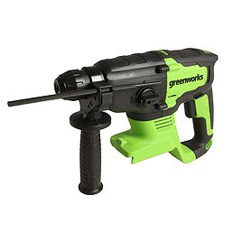 Перфоратор аккумуляторный Greenworks GD24SDS2 (3803007) 2 Дж 24В Li-Ion SDS-plus без АКБ и ЗУ