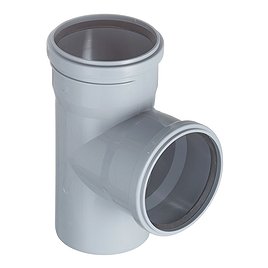 Тройник Valfex (24110110) d110х110х110 мм 87° пластиковый для внутренней канализации