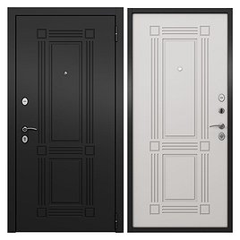 Дверь входная Buldoors Home Eco правая черный матовый - эмаль молоко 860х2050 мм