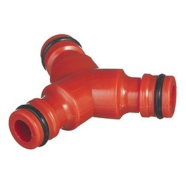 Соединитель 1/2" х 1/2" х 1/2" 1/2 для поливочного шланга Amigo пластиковый (74003)