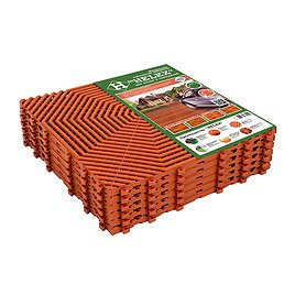 Плитка садовая Helex Helex (6 шт.) 40х40 см терракотовая