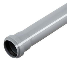 Труба канализационная Valfex Base d50х1500 мм пластиковая для внутренней канализации
