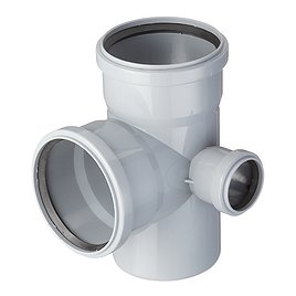 Крестовина Valfex (28211150) d110х110х50 мм 87° пластиковая двухплоскостная для внутренней канализации