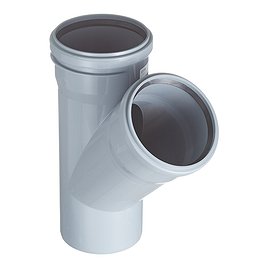 Тройник Valfex (22110110) d110х110х110 мм 45° пластиковый для внутренней канализации