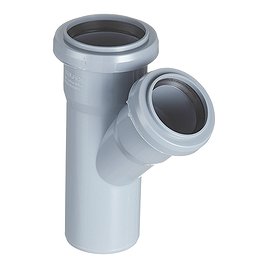 Тройник Valfex d50х40 мм 45° пластиковый для внутренней канализации
