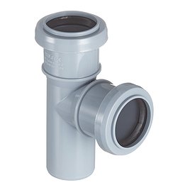 Тройник Valfex d40 мм 87° пластиковый для внутренней канализации