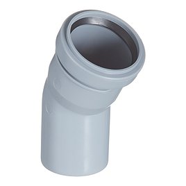 Отвод Valfex d50 мм 30° пластиковый для внутренней канализации