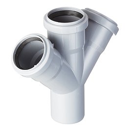Крестовина Valfex d50х50х50 мм 45° пластиковая для внутренней канализации