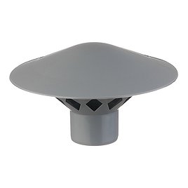 Грибок (дефлектор) Valfex d50 мм пластиковый с крышкой для внутренней канализации