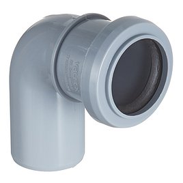 Отвод Valfex d40 мм 87° пластиковый для внутренней канализации
