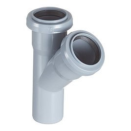 Тройник Valfex d40 мм 45° пластиковый для внутренней канализации