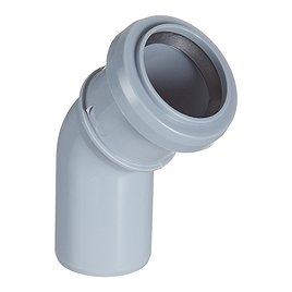 Отвод Valfex d40 мм 45° пластиковый для внутренней канализации