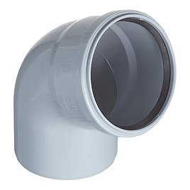 Отвод Valfex (20132110) d110 мм 67° пластиковый для внутренней канализации