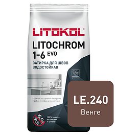 Затирка цементная Litokol Литохром EVO LE.240 венге 2 кг