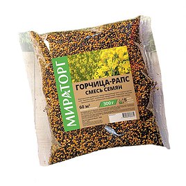Сидерат смесь семена горчицы белой/рапса Мираторг 0,3 кг