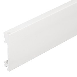 Плинтус экополимер Солид 80х15х2000 мм белый 1 UHD 19/80C