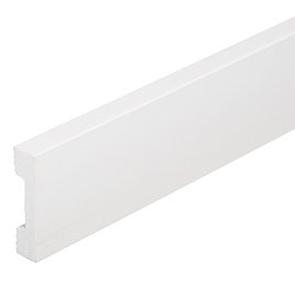 Плинтус экополимер Солид 60х15х2000 мм белый 2 UHD 09/60D