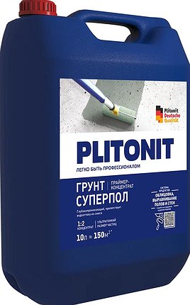 Плитонит Грунт СуперПол PROFI (1:3) (10л)