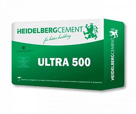 Цемент М 500 42,5 Ультра Цесла Heidelbergcement 25 кг (64шт/пал)