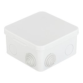 Коробка распределительная Greenel (GE41256) для открытой установки 100х100х50 мм 4 ввода серая IP54 с крышкой атмосферостойкая