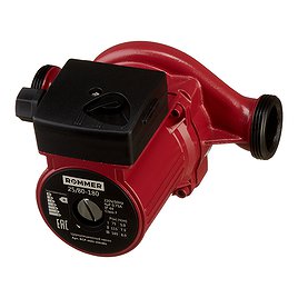 Циркуляционный насос для систем отопления Rommer 25/80 (RCP-0002-2581801) DN25 подъем 8 м 180 мм с гайками
