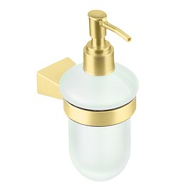 Дозатор для мыла Fixsen Trend Gold с держателем металл матовый/металл золото (FX-99012)