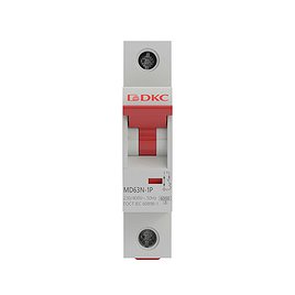 Автоматический выключатель модульный DKC Yon Max MD63N 1P 63А тип C 6 кА 230 В (MD63N-1PC63)