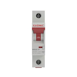 Автоматический выключатель модульный DKC Yon Max MD63S 1P 6А тип C 4,5 кА 230 В (MD63S-1PC6)
