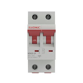 Автоматический выключатель модульный DKC Yon Max MD63S 2P 10А тип C 4,5 кА 400 В (MD63S-2PC10)