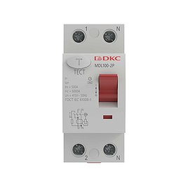 УЗО DKC Yon Max 40А 100 мА 2P тип AC 10 кА (MDL100-2P3-40-AC)