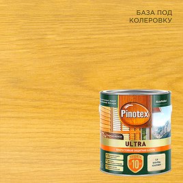 Антисептик Pinotex Ultra декоративный для дерева бесцветный основа ЕС 2,5 л