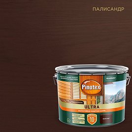 Антисептик Pinotex Ultra декоративный для дерева палисандр 9 л