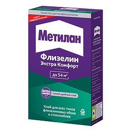 Клей для флизелиновых обоев Метилан Флизелин Экстра Комфорт с индикатором 300 г