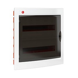 Щит распределительный встраиваемый DKC Ram base ЩРВ-П-36 пластиковый IP41 474х455х114 мм 36 модулей прозрачная дверь с клеммами белый