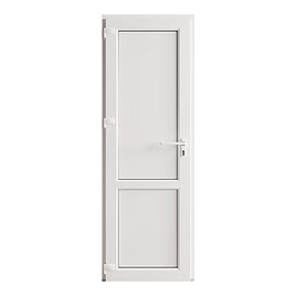 Металлопластиковая дверь VEKA WHS 2050х800 мм алюминиевый порог белая левая
