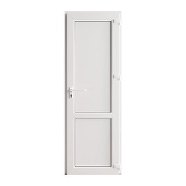 Металлопластиковая дверь VEKA WHS 2050х800 мм алюминиевый порог белая правая