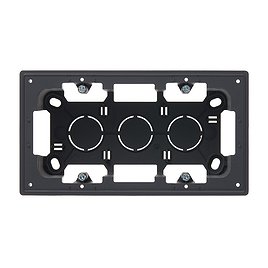 Коробка монтажная Simon 24 Harmonie двухместная накладная графит (2400752-038)
