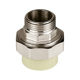Муфта полипропиленовая Valfex разъемная (американка) 32 мм х 1 НР(ш) серая (10156025Г)