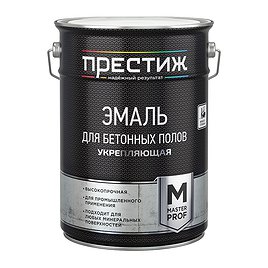 Эмаль Престиж Master Prof для бетонных полов серая полуматовая 6,5 кг