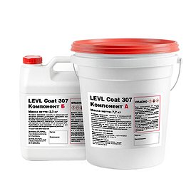 Пол эпоксидный Levl Coat 307 двухкомпонентный серый RAL 7038 7,7 кг + 2,3 кг