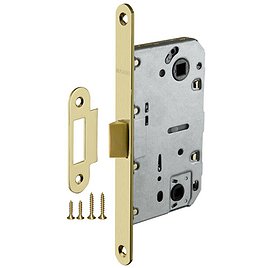 Замок врезной Fuaro PLASTP96WC-50 SG для межкомнатной двери под фиксатор матовое золото