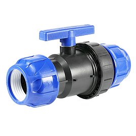 Кран шаровой ПНД Valfex компрессионный 63х63 мм